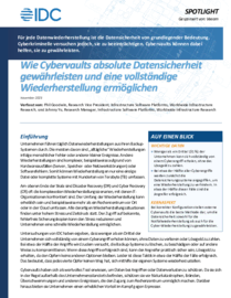 Wie Cyber-Tresore absolute Datensicherheit gewährleisten und vollständige Wiederherstellung ermöglichen