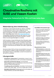 Cloud-native Resilienz mit SUSE und Kasten