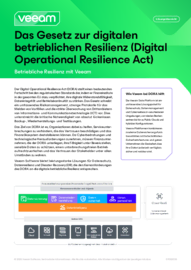 Der Digital Operational Resilience Act: Betriebliche Resilienz mit Veeam