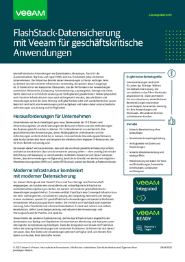 FlashStack-Datensicherung mit Veeam