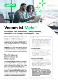 Veeam ist Mehr+: Die Zukunft der Datenresilienz