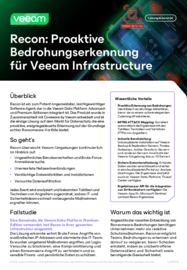 Veeam Recon Scanner: Proaktive Bedrohungserkennung für Datenresilienz