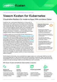 Veeam Kasten for Kubernetes – Produktübersicht
