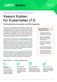 What’s New: Veeam Kasten for Kubernetes v7.5