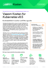 What’s New: Veeam Kasten for Kubernetes v8.5