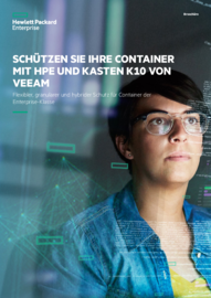 Schützen Sie Ihre Container mit HPE und Kasten K10 von Veeam - Broschüre