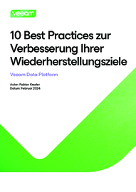 10 Best Practices zur Verbesserung Ihrer Wiederherstellungsziele