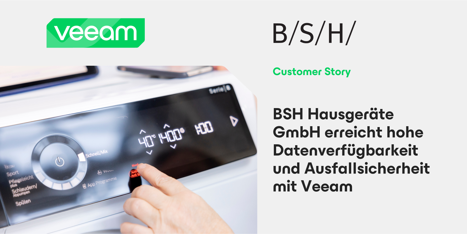 BSH Hausgeräte GmbH - Veeam Success Story
