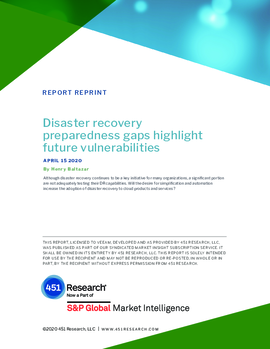 Disaster Recovery Preparedness Gaps Highlight Future Vulnerabilities