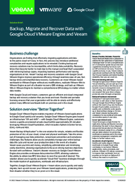 Backup, Migrate and Recover Data with Google Cloud VMware Engine and Veeam