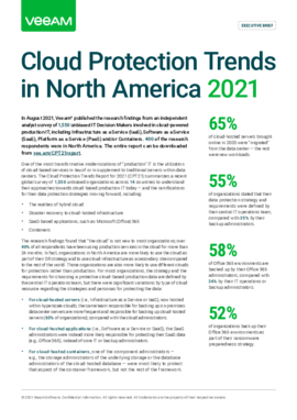 Executive Brief: 2021 Cloud Trends Protection Report NA