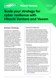 Scale your strategy for cyber resilience with Hitachi Vantara and Veeam