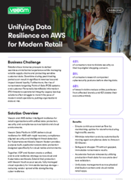 Unifying Data Resilience on AWS for Modern Retail