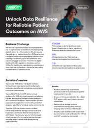 Unlock Data Resilience for Reliable Patient Outcomes on AWS