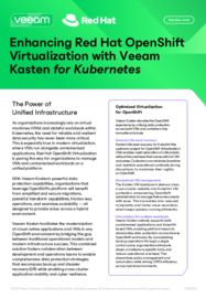 Enhancing Red Hat OpenShift Virtualization with Veeam Kasten for Kubernetes