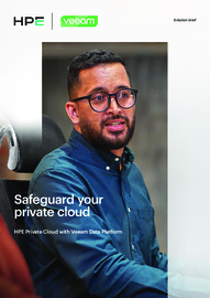 Safeguard your private cloud: HPE Private Cloud with Veeam Data Platform