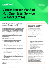 Kasten for Red Hat OpenShift Service on AWS (ROSA)