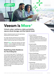 Veeam is More: Cyber Resilience & Cloud Protection