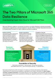 The Two Pillars of Microsoft 365 Data Resilience