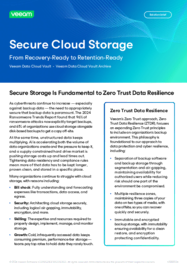 Veeam Data Cloud Vault Solution Brief