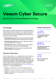 Veeam Cyber Secure Solution Brief