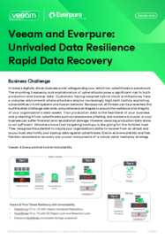 Veeam and Everpure: Unrivaled Data Resilience & Rapid Data Recovery