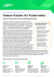 Veeam Kasten for Kubernetes v7.5 Product Overview