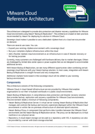 Veeam + VMware Cloud Reference Architecture