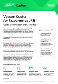 What’s New: Veeam Kasten for Kubernetes v7.5 