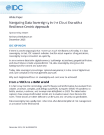 Navigating Data Sovereignty in the Cloud Era with a Resilience-Centric Approach