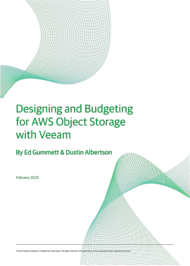 Designing and Budgeting for AWS Object Storage with Veeam Cloud Tier