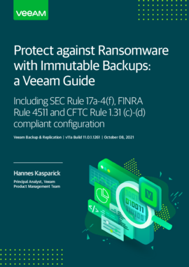 Protect against Ransomware with Immutable Backups: a Veeam Guide