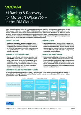 Veeam Backup and Recovery for IBM Cloud