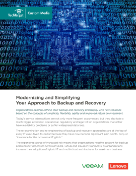 Simplify your Approach to Backup and Recovery