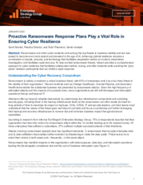 Proactive Ransomware Response Plans Play a Vital Role in Ensuring Cyber Resilience