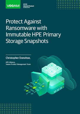 Protect Against Ransomware with Immutable HPE Primary Storage Snapshots