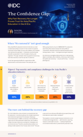 The Confidence Gap: Why Fast Recovery No Longer Proves Trust for Asia Pacific Education in the AI Era