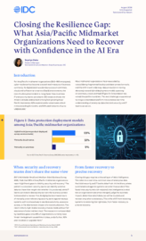 Closing the Resilience Gap: What Asia/Pacific Midmarket Organizations Need to Recover with Confidence in the AI Era