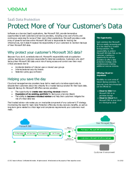 SaaS Data Protection for Service Providers
