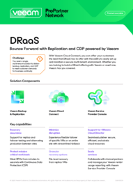 Disaster Recovery as a Service for Service Providers