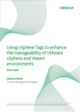 Using vSphere Tags to enhance the manageability of VMware vSphere and Veeam  environment