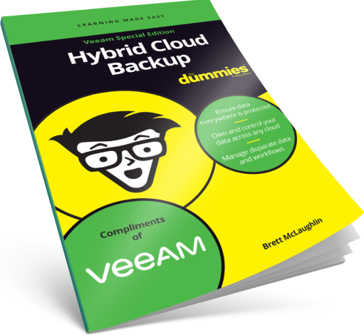 Hybrid cloud backup dummies cover
