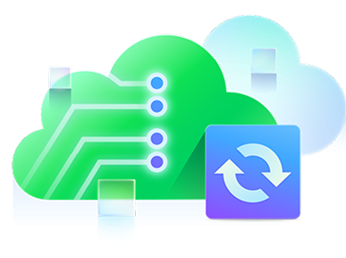 Cloud storage icon tabs