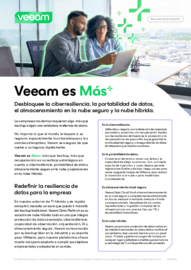 Veeam es Más+: El Futuro de la Resiliencia de Datos