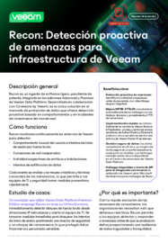 Veeam Recon Scanner: Detección proactiva de amenazas Detección para la resiliencia de datos