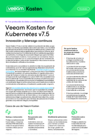 Novedades: Veeam Kasten for Kubernetes v7.5