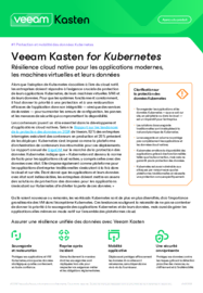 Veeam Kasten for Kubernetes - Aperçu du produit