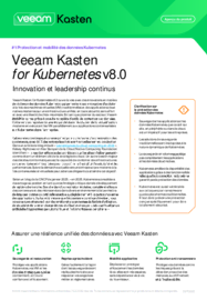 Nouveautés: Veeam Kasten for Kubernetes v8.0