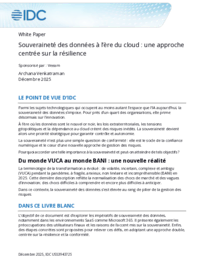 Maîtriser la souveraineté des données à l’ère du cloud avec une approche axée sur la résilience