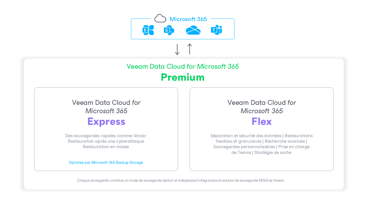 Schéma de Veeam Data Cloud for Microsoft 365